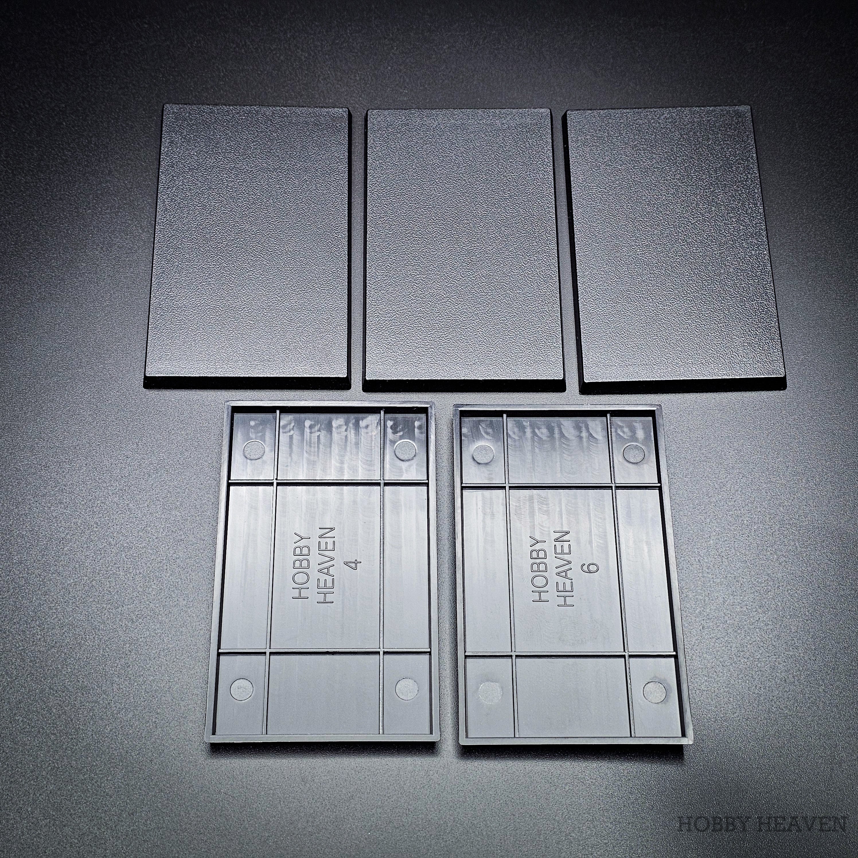 100x60mm Rectangular Plain Plastic Bases - Image 15