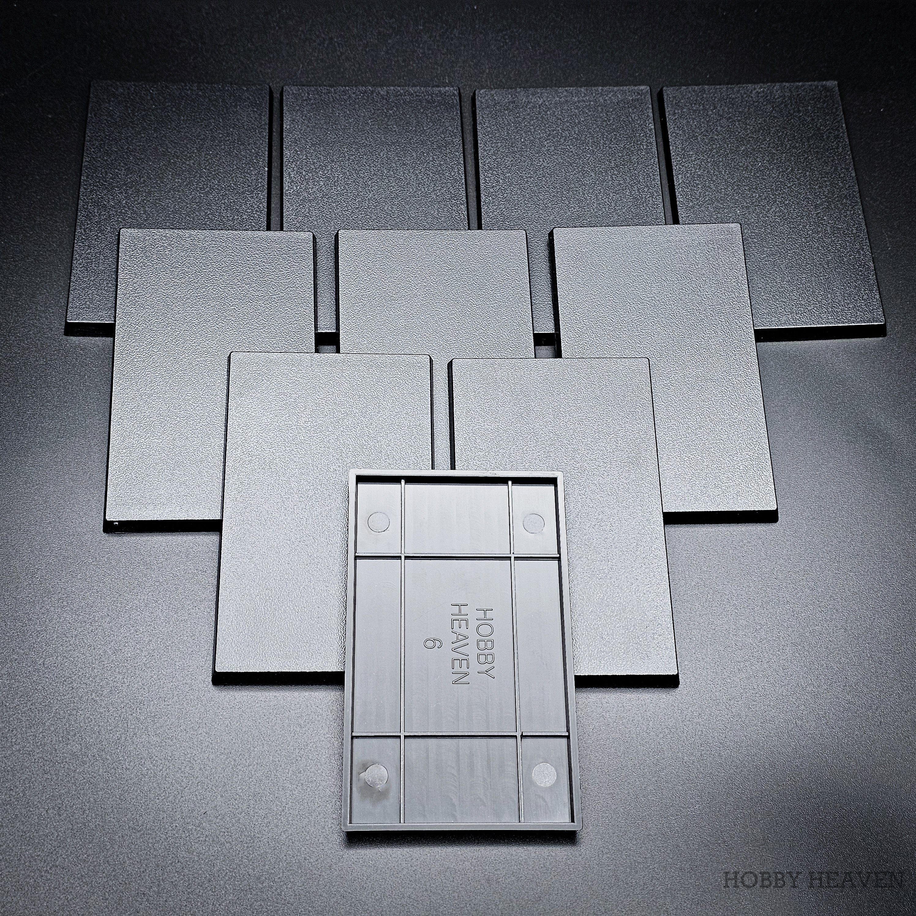 100x60mm Rectangular Plain Plastic Bases - Image 16