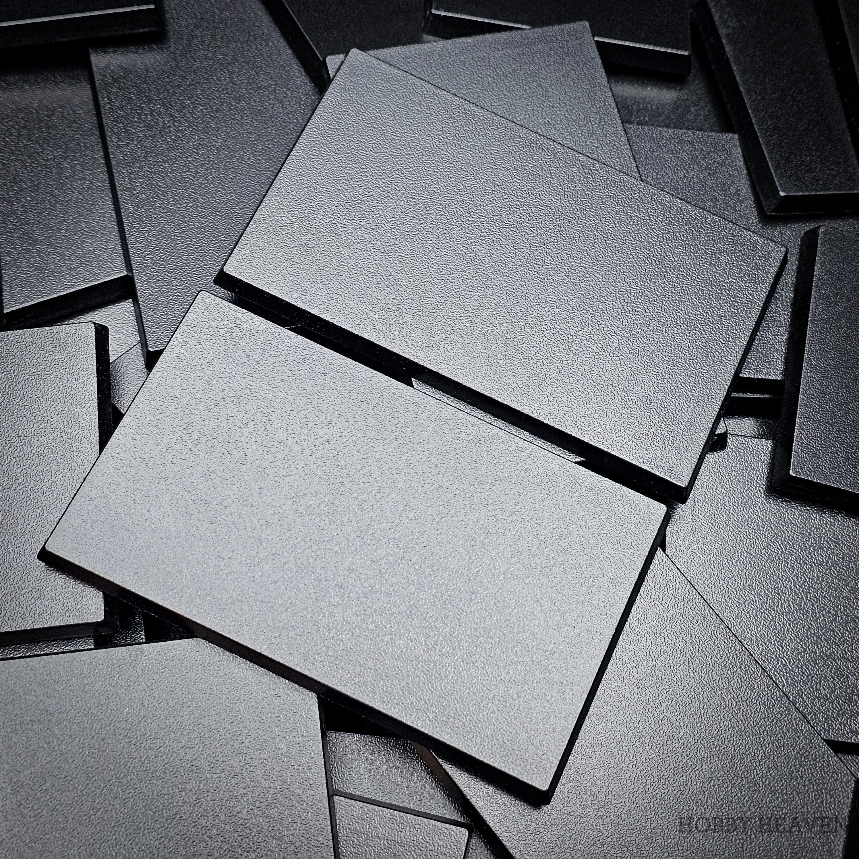 100x60mm Rectangular Plain Plastic Bases - Image 3
