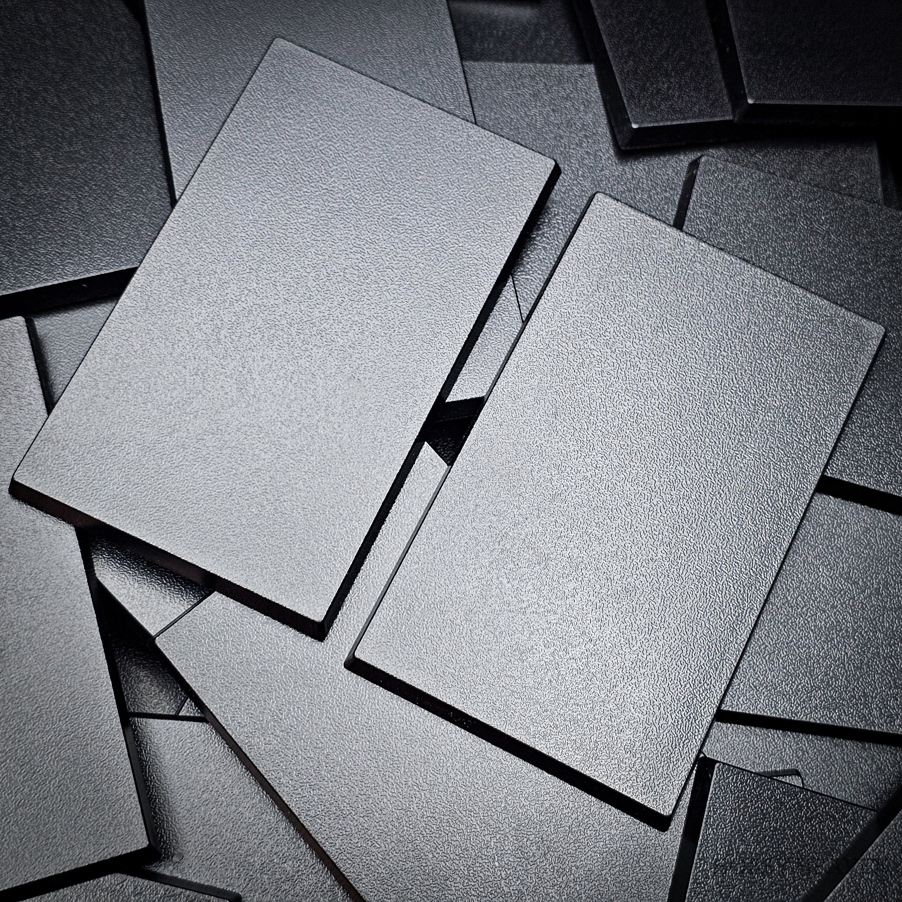 100x60mm Rectangular Plain Plastic Bases - Image 7