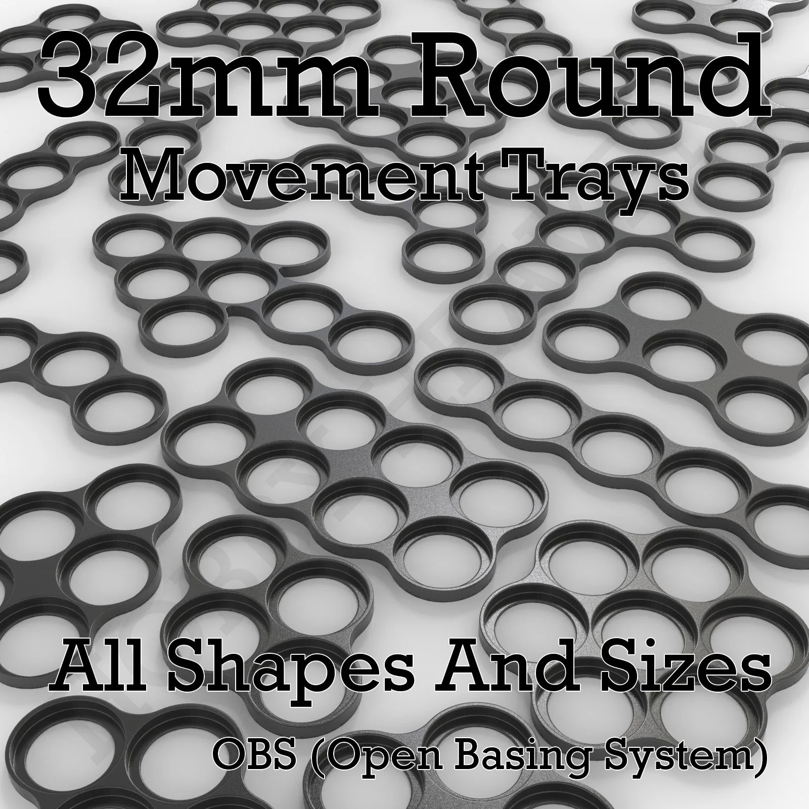 32mm Movement Trays for Tabletop Games | Compatible with Popular Miniatures | Full Range - Image 2