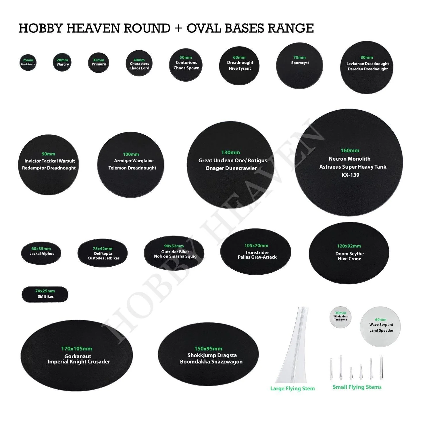 50mm Square Plain Plastic Bases - Image 10