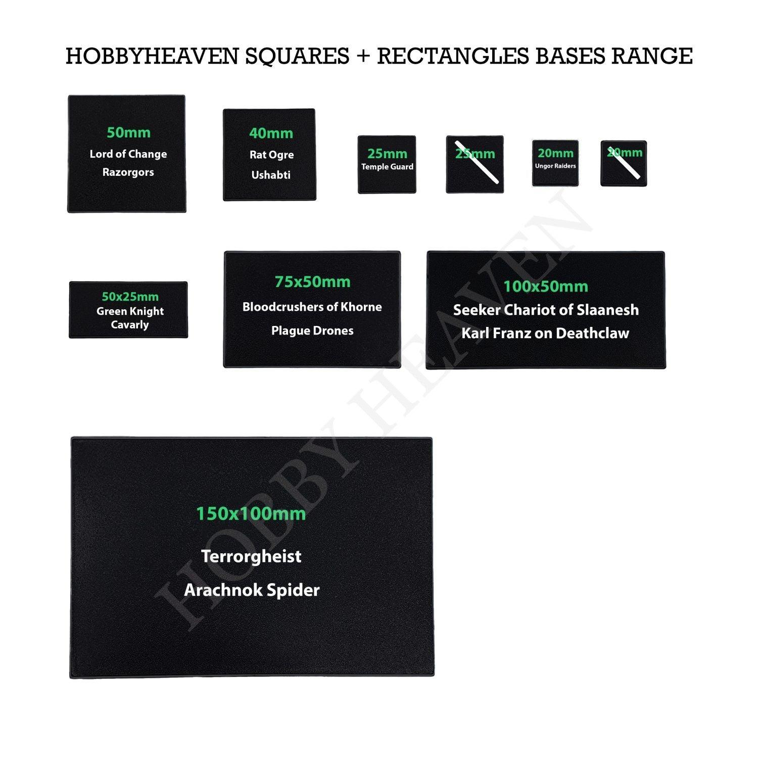 50mm Square Plain Plastic Bases - Image 11