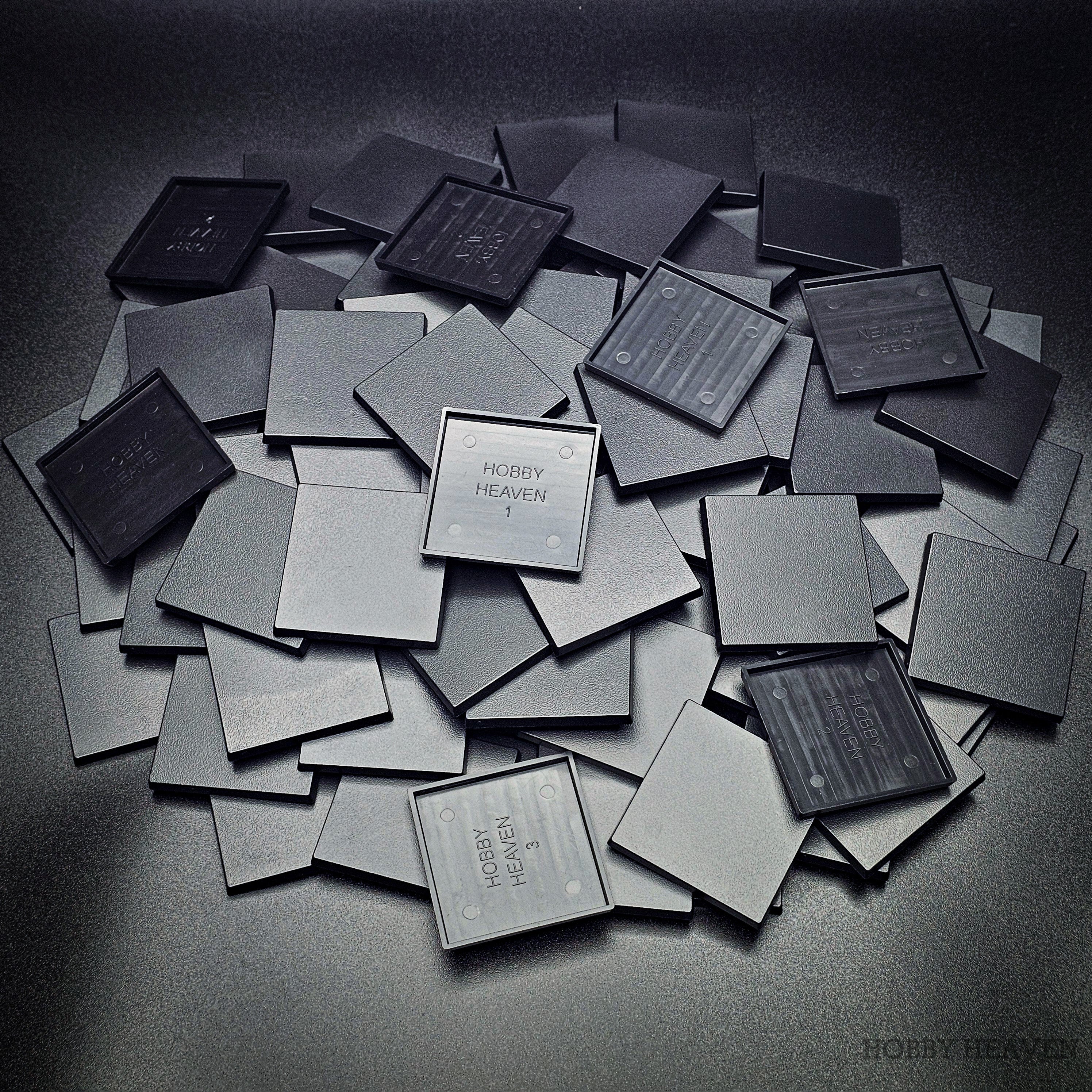 50mm Square Plain Plastic Bases - Image 3
