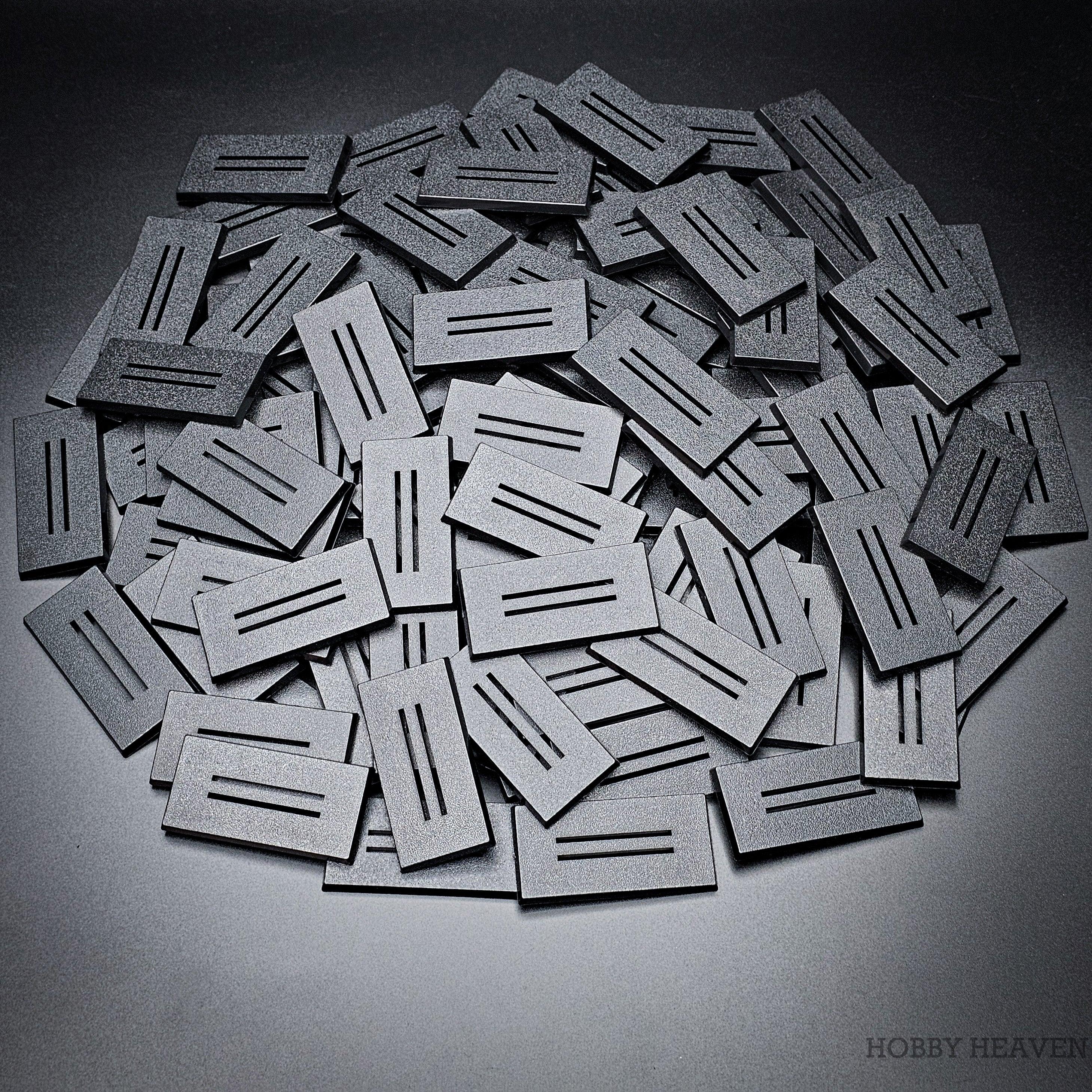 60x30mm Rectangle Slotted Plastic Bases - Image 11