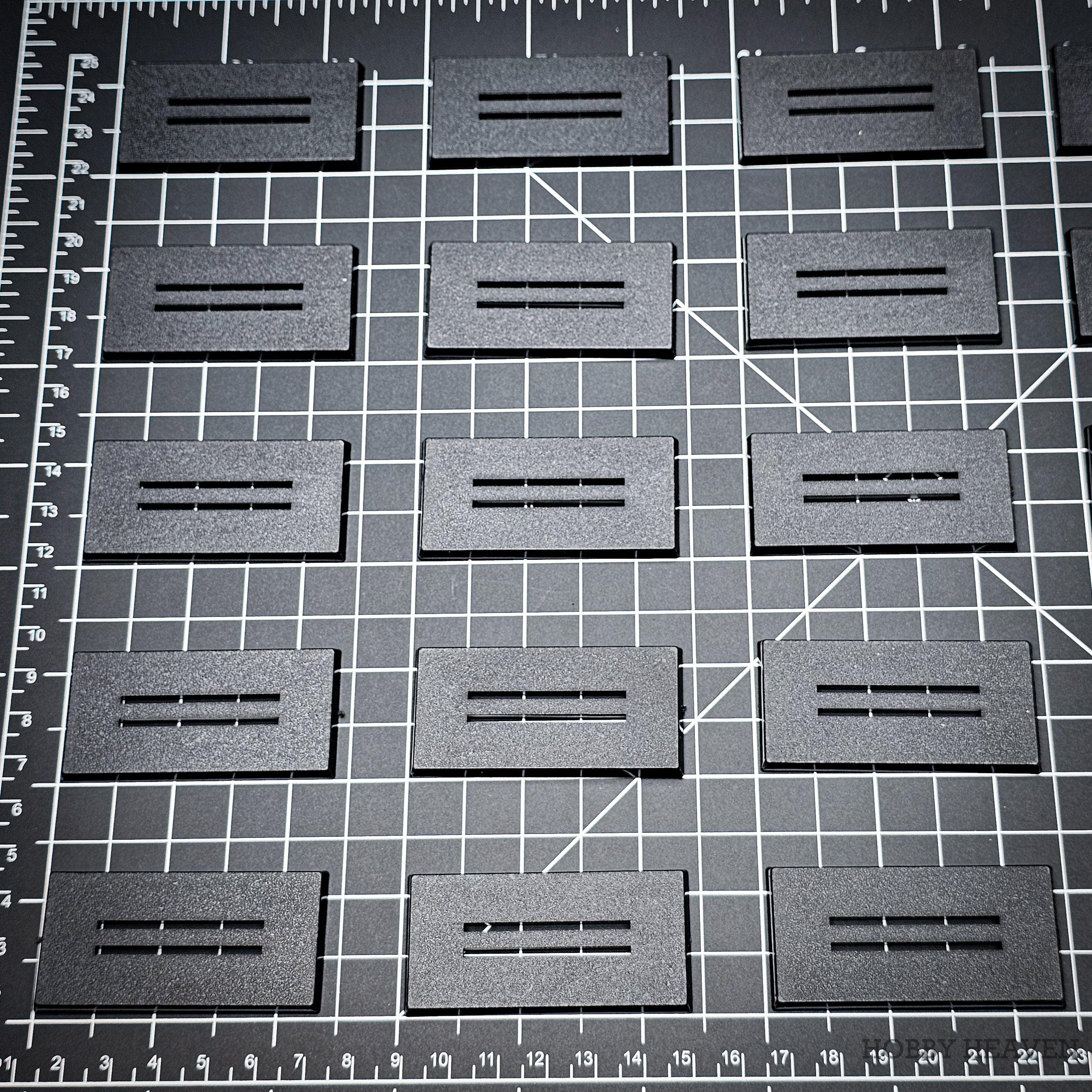 60x30mm Rectangle Slotted Plastic Bases - Image 15