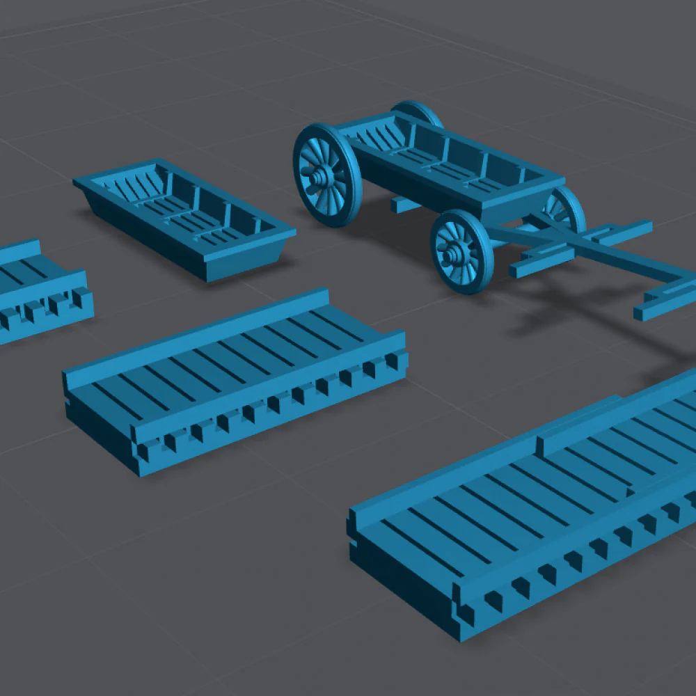 6mm Napoleonic Pontoon Bridge
