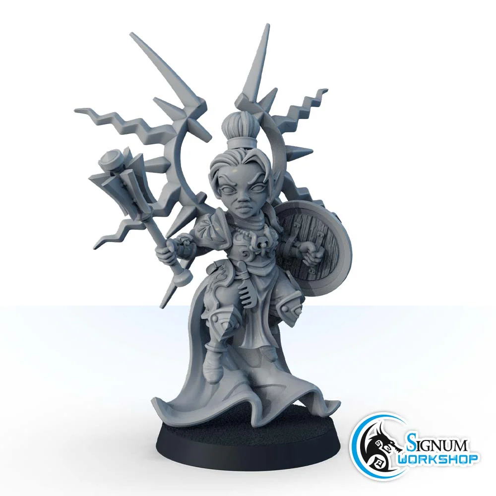 Amethysta, Dwarf Champion with Mace - Image 2