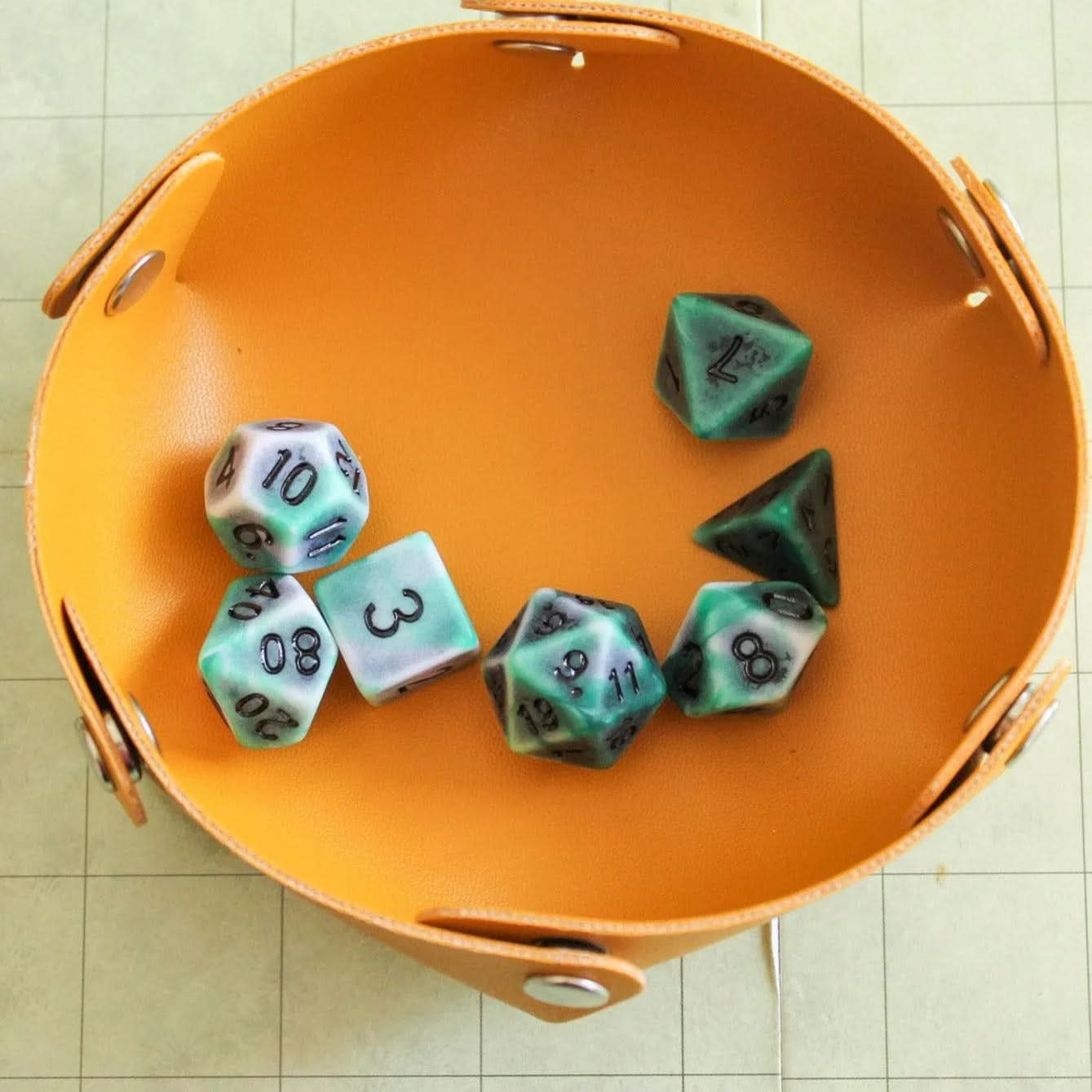 Archaic Dark Green Dice Set - Image 5