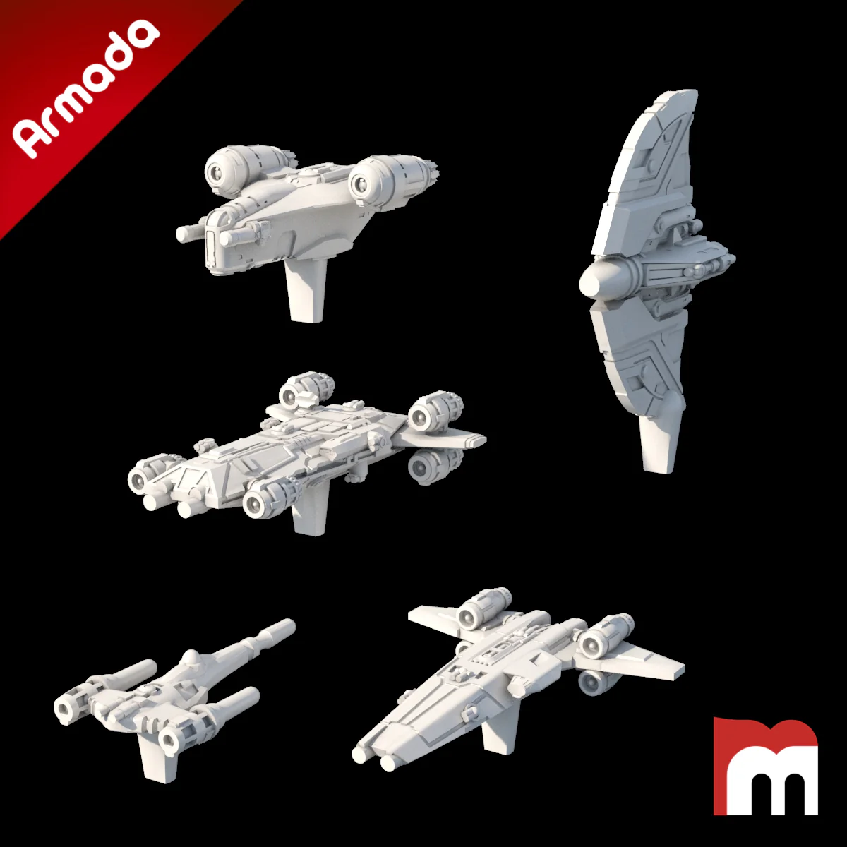 (Armada) Mandoverse Ships Set