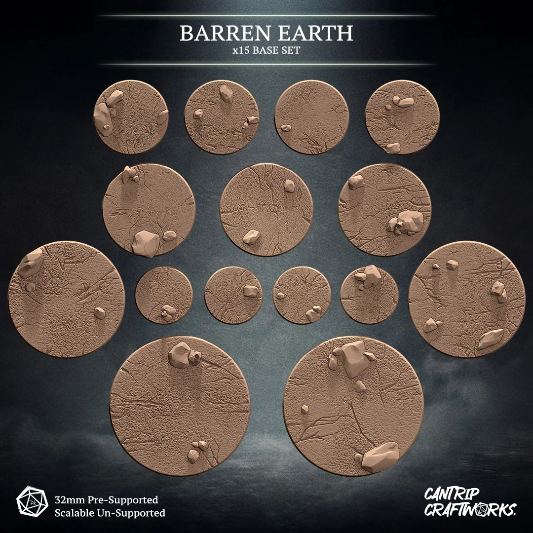 Barren Earth Base Set - x15 Unique Bases - Image 2