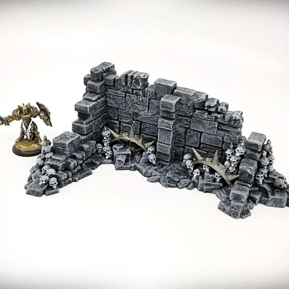 Basic Corner Wall A: Ancient Ruins GRIMDARK Terrain Set - Image 4