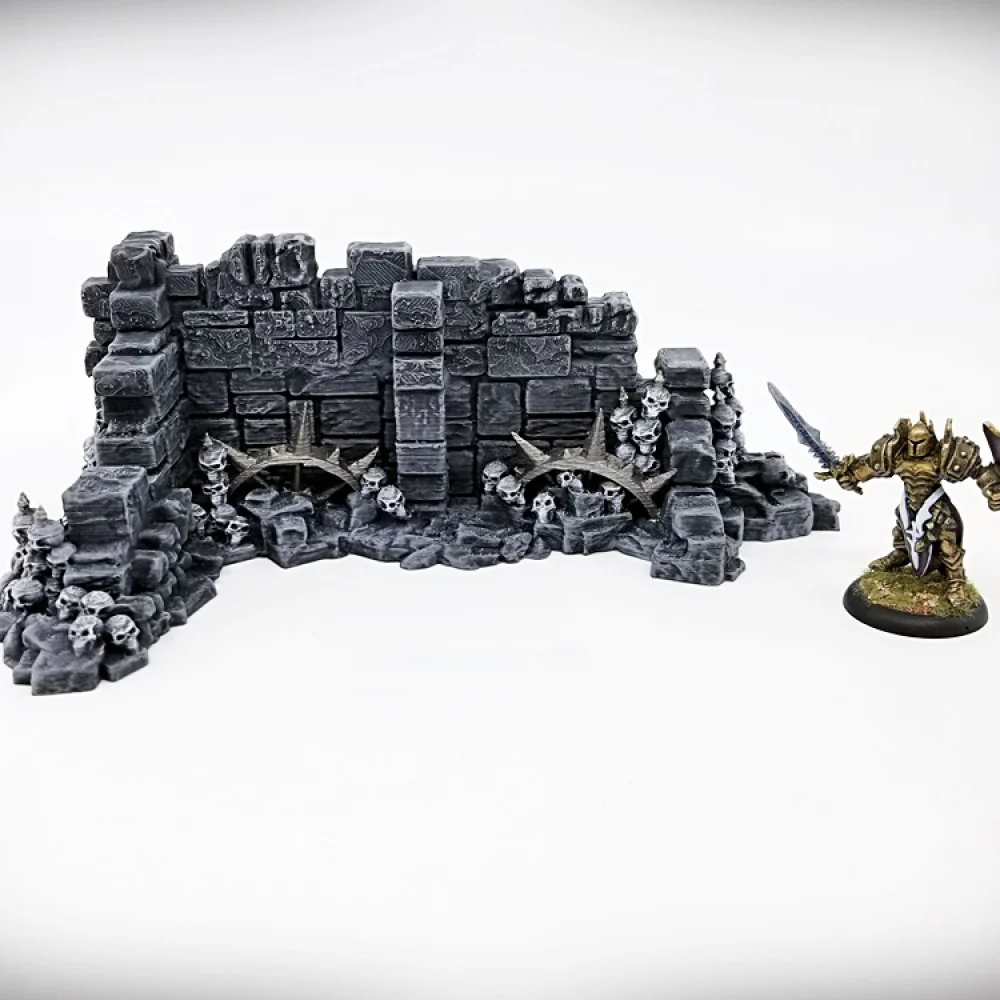 Basic Corner Wall A: Ancient Ruins GRIMDARK Terrain Set - Image 7