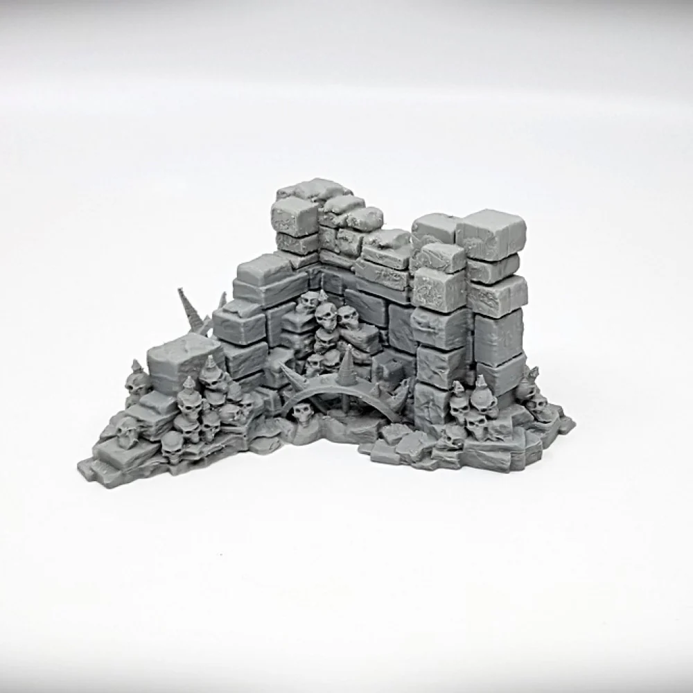Basic Corner Wall B: Ancient Ruins GRIMDARK Terrain Set - Image 4