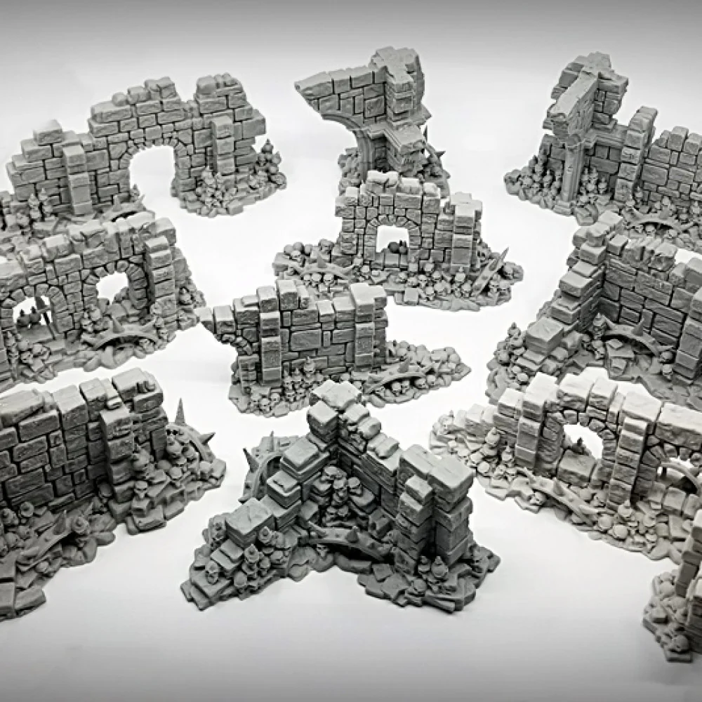 Basic Wall B: Ancient Ruins GRIMDARK Terrain Set - Image 7
