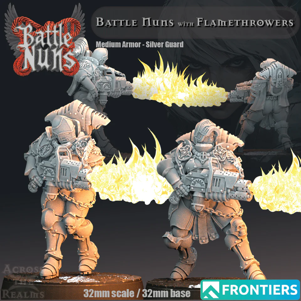 Battle Nuns with Flamethrowers - Medium Armor