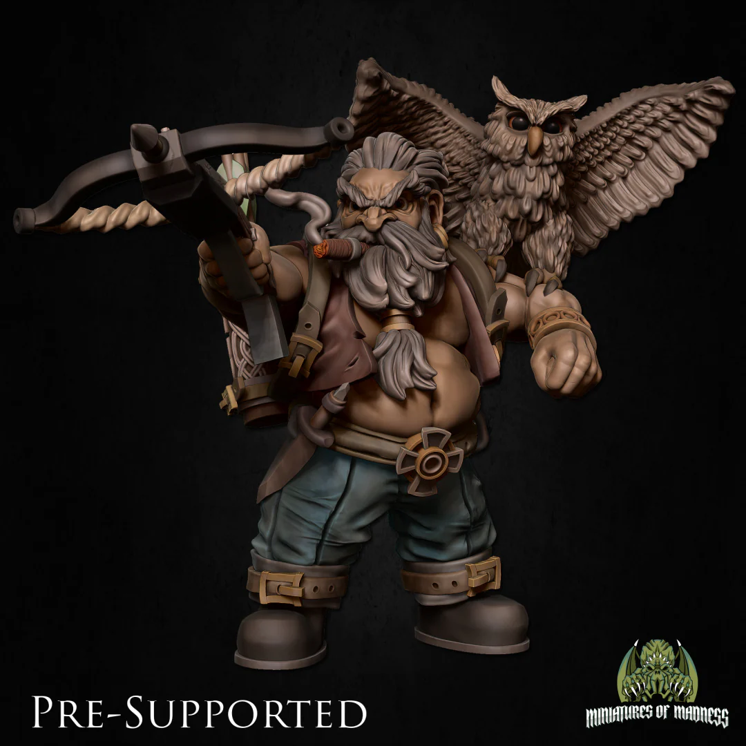 Big Holin Longlook [PRE-COLORED] 32mm Scale Dwarf Ranger