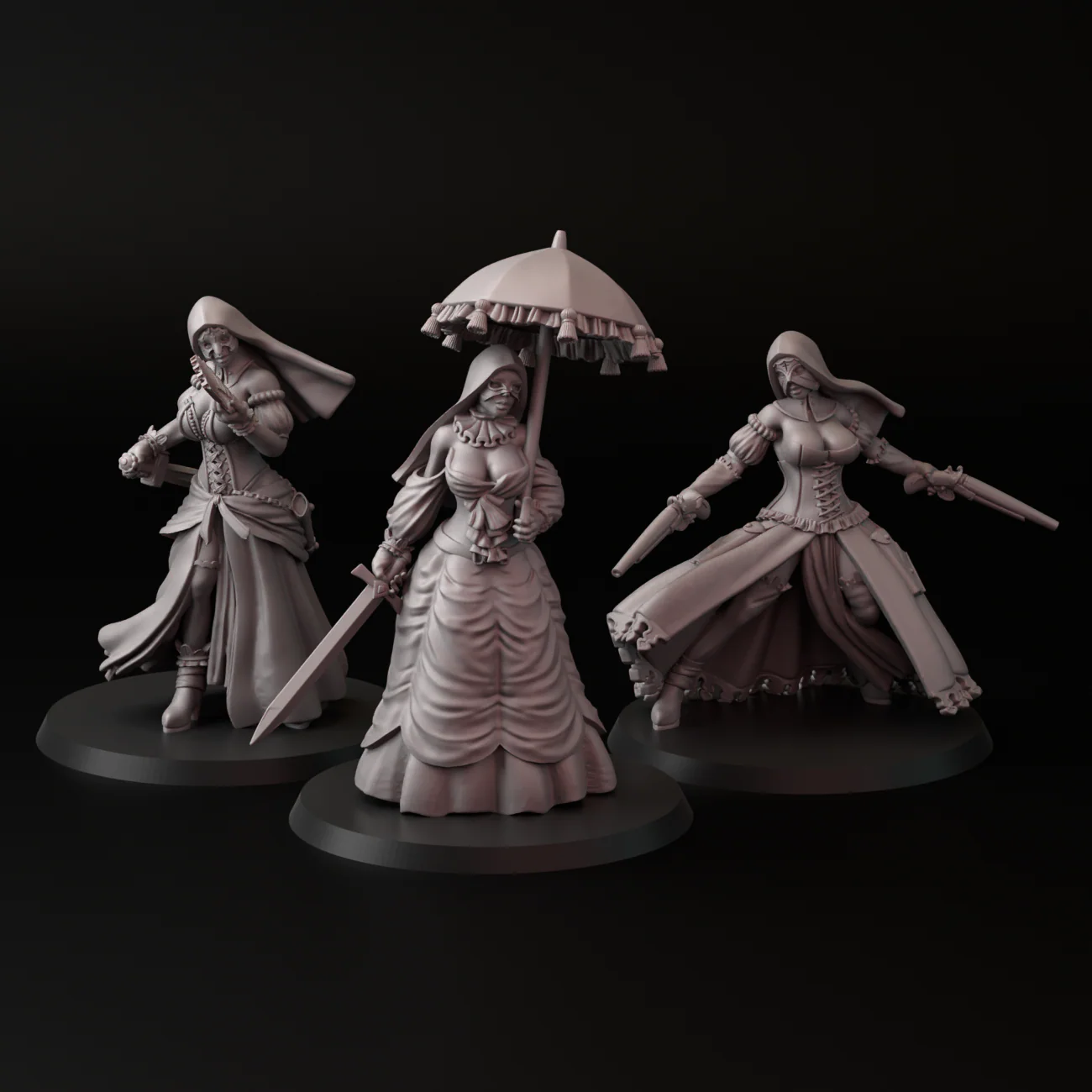 Carnival Nuns (3 Models)