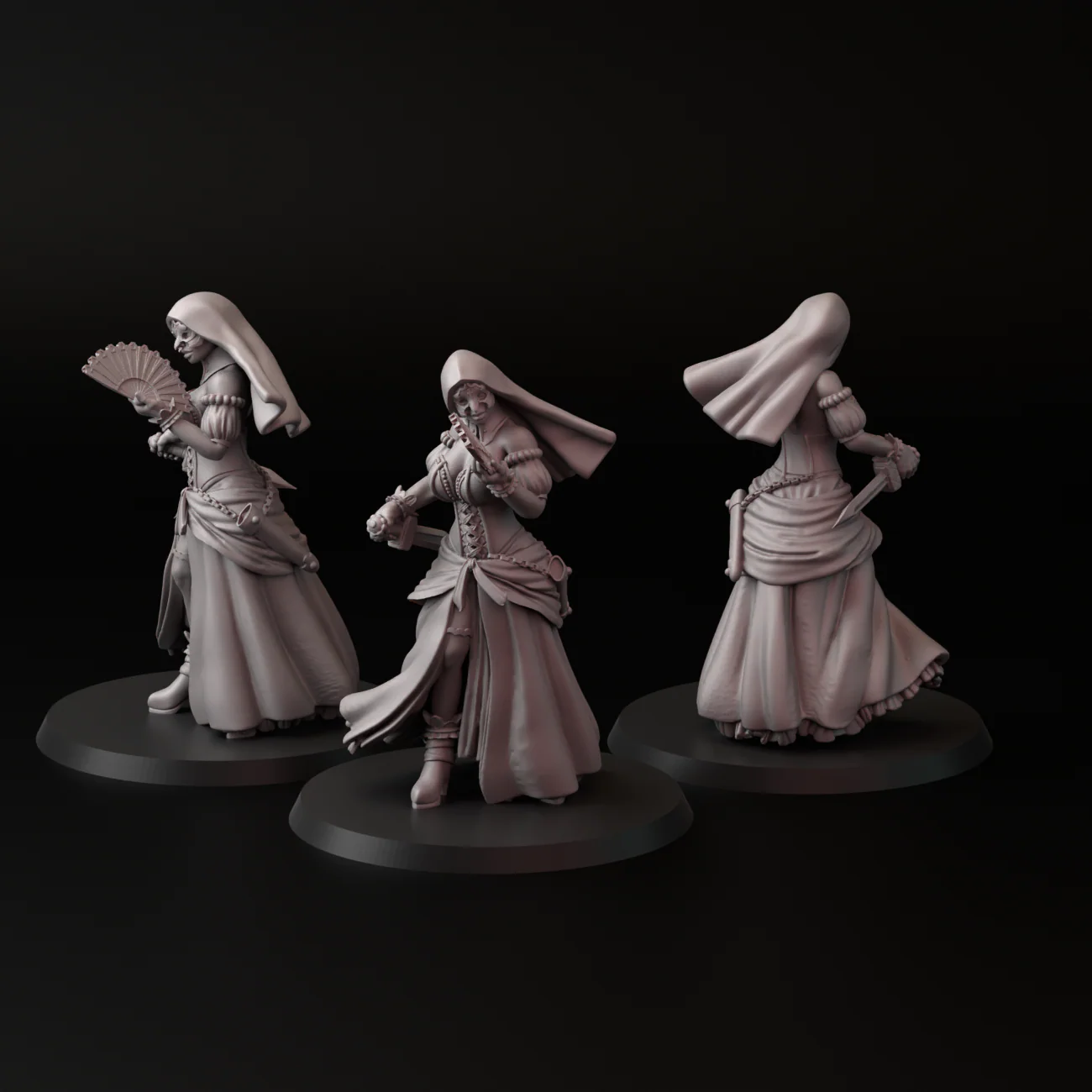 Carnival Nuns (3 Models) - Image 3
