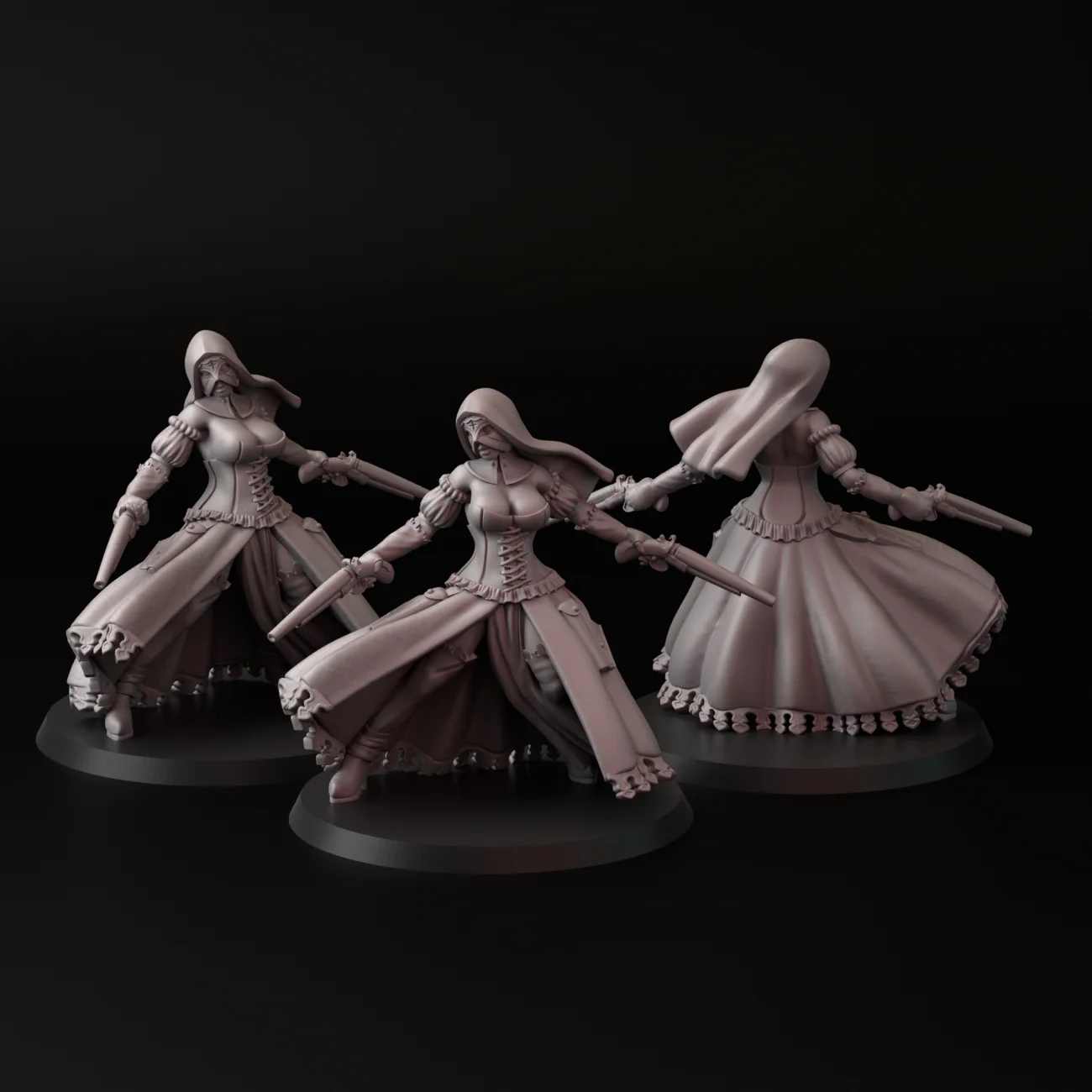 Carnival Nuns (3 Models) - Image 4