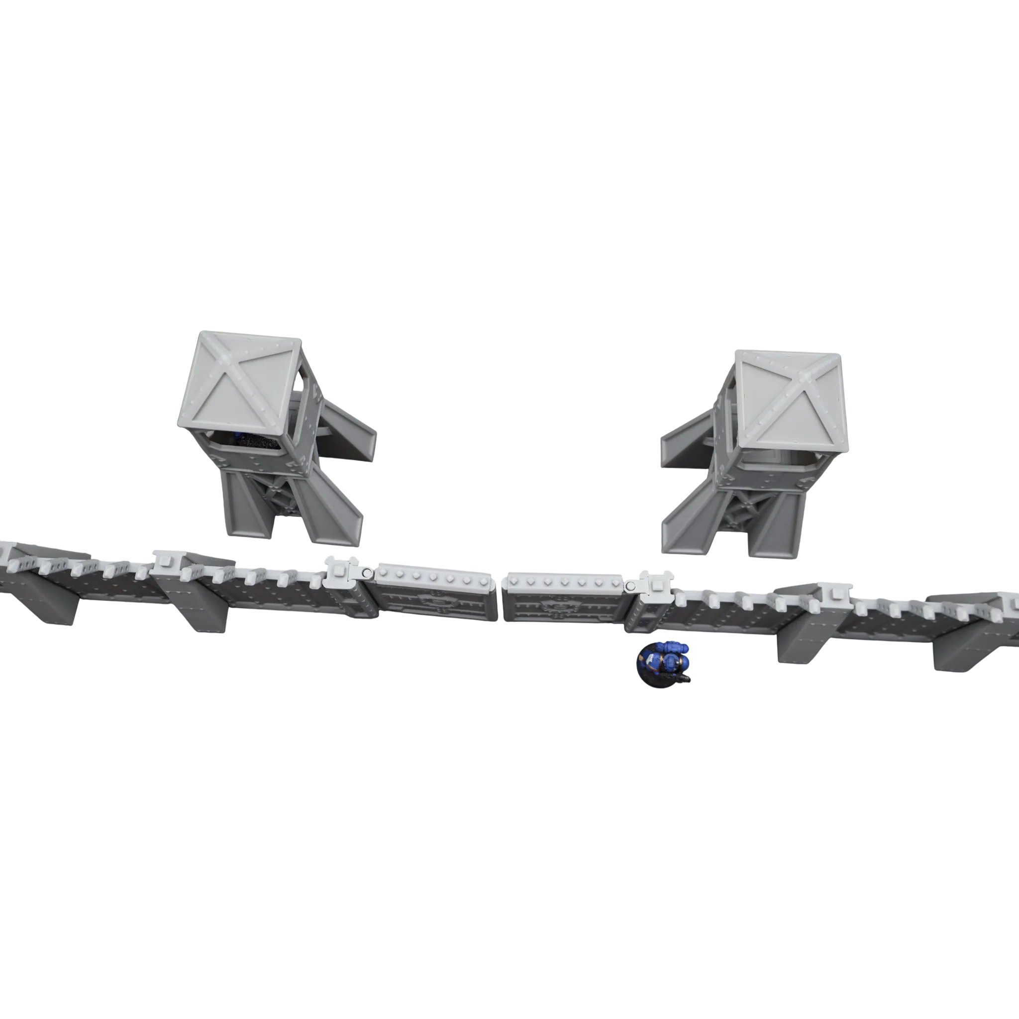 Command Station Watch Tower + Walls - 28mm Wargaming Scatter Terrain Scenery - Image 4
