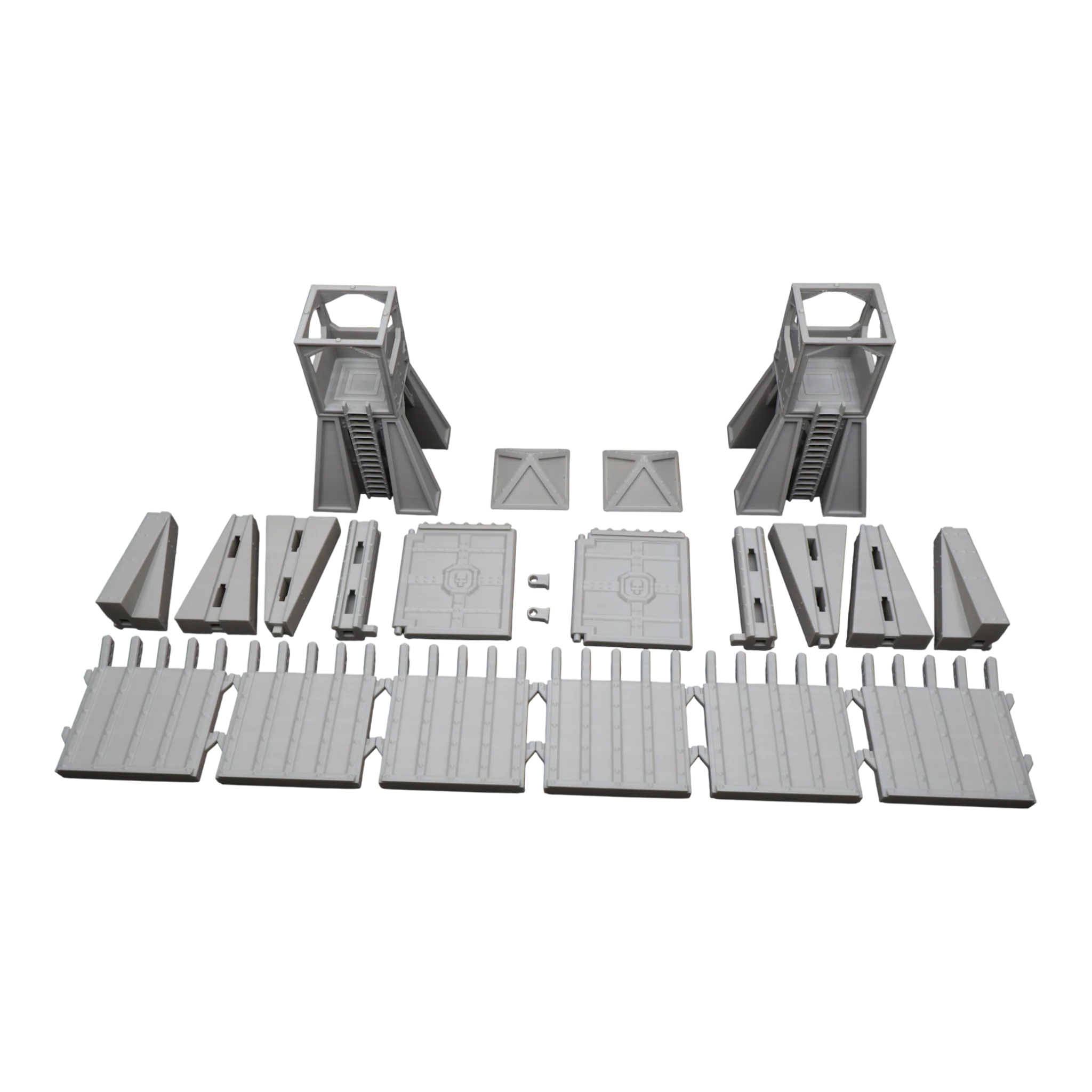 Command Station Watch Tower + Walls - 28mm Wargaming Scatter Terrain Scenery - Image 6