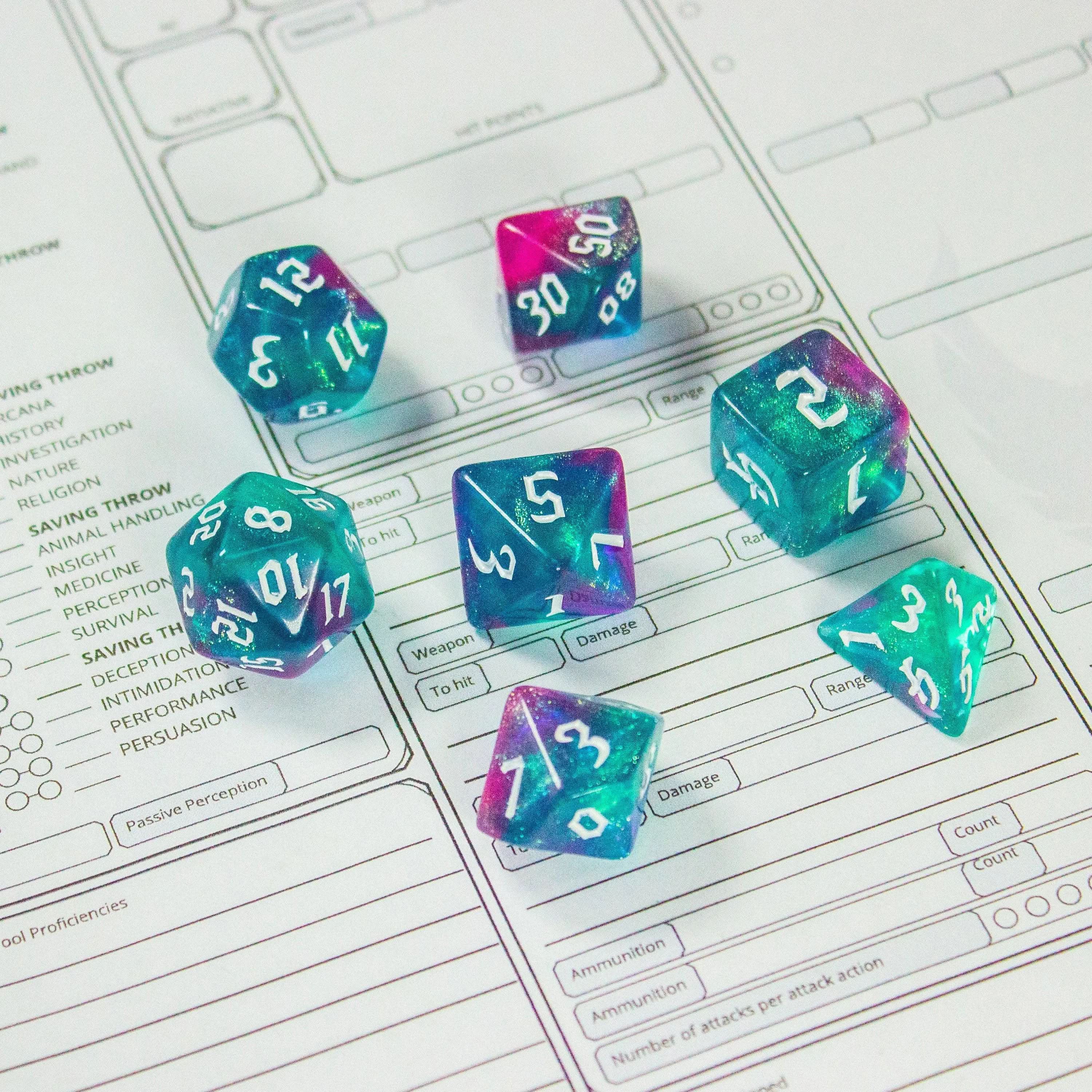 Cosmic Fog Dice Set - Image 9