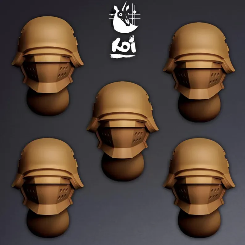 Crusaders Type 3 - Miniature Heads