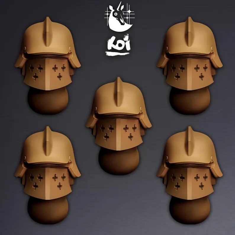 Crusaders Type 5 - Miniature Heads