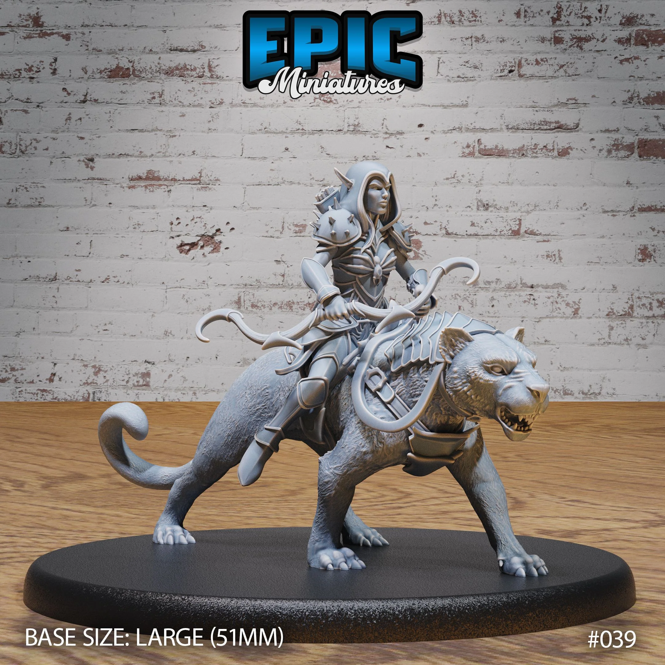Dark Elf Panther Mount Rider Set - Image 2
