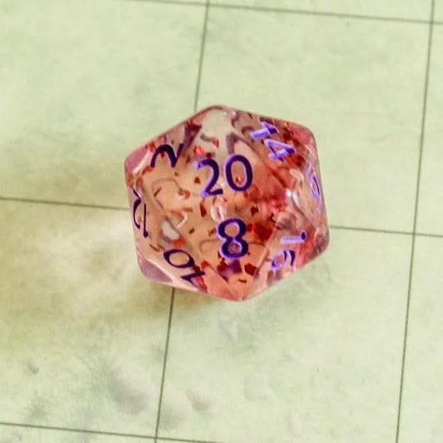 Dark Red Glint TTRPG Dice Set - Image 2