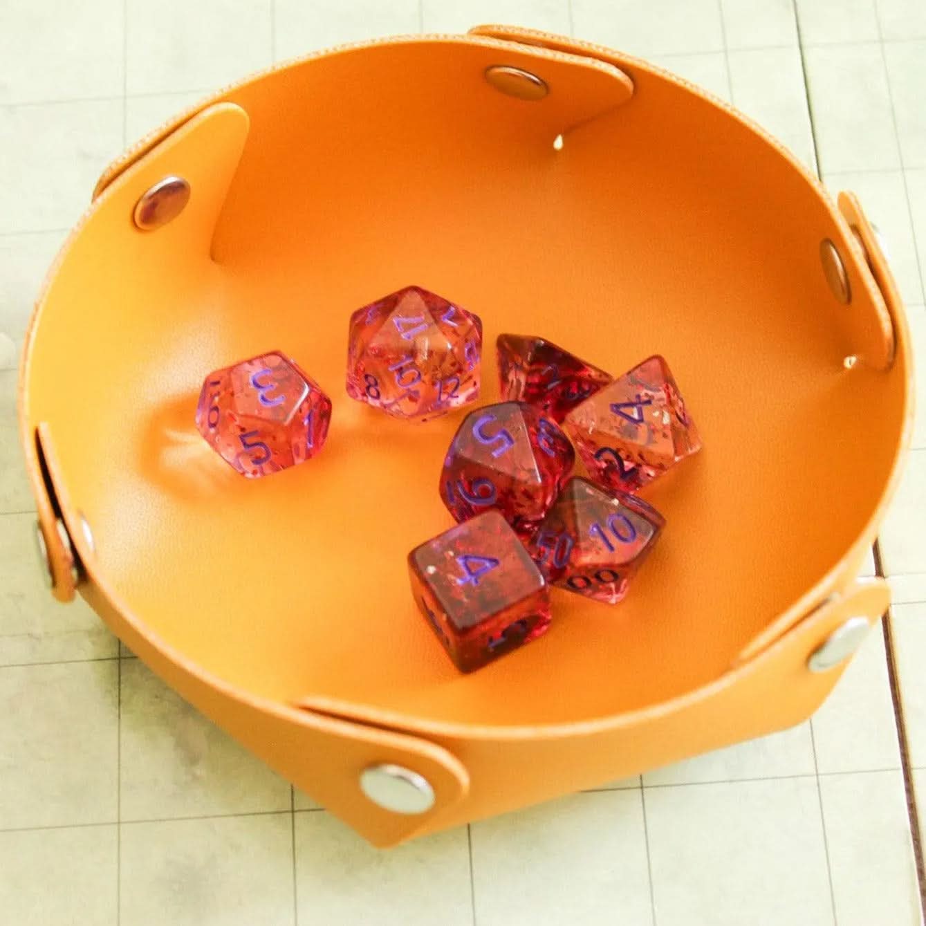 Dark Red Glint TTRPG Dice Set - Image 3
