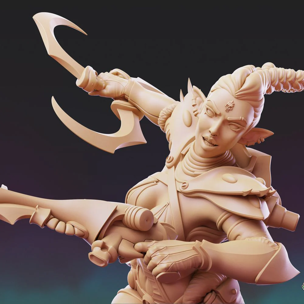 Dark Space Elves - Witches - Pose 5 - Image 3