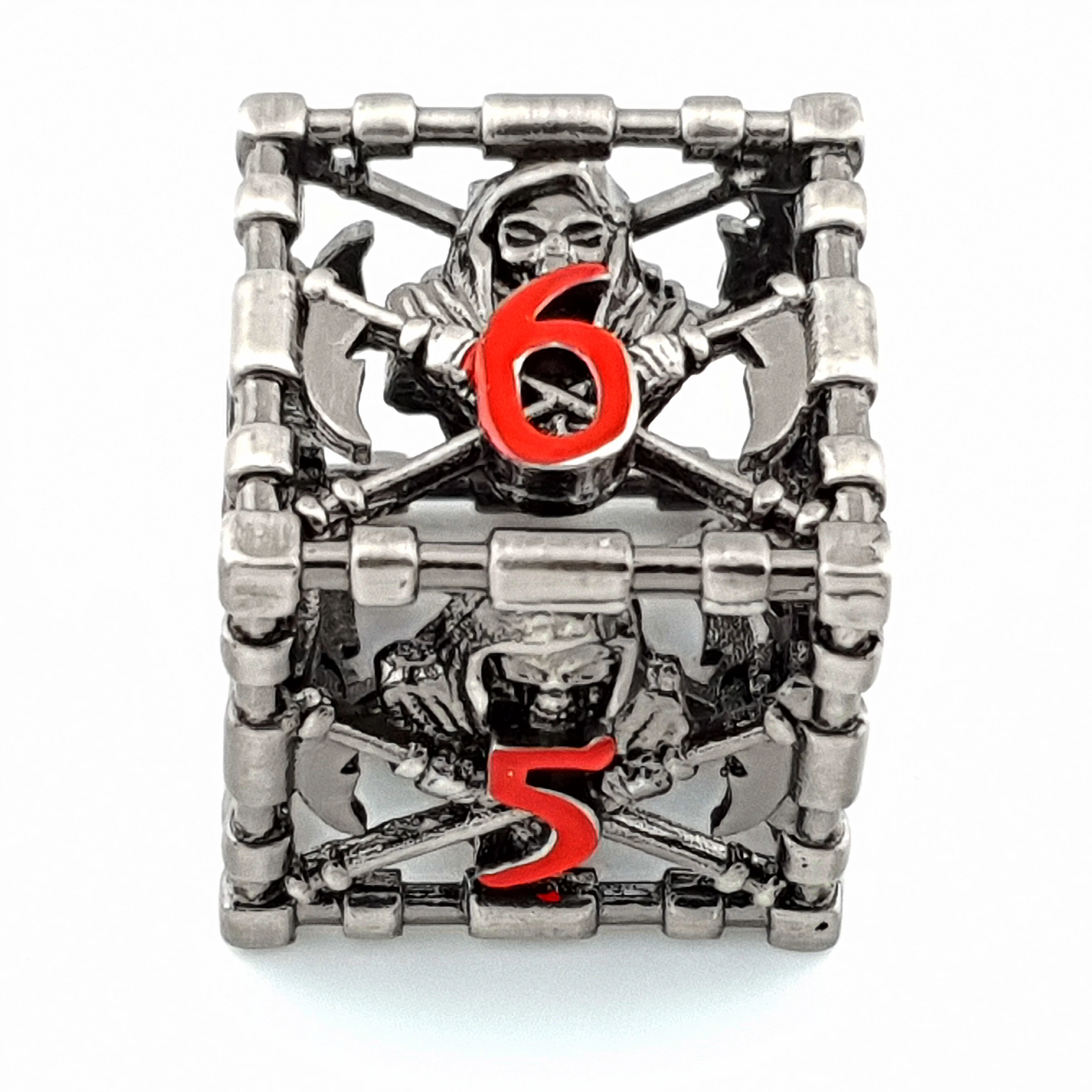 Death's Whisper | Hollow Metal Dice | 7 Piece Set - Image 3