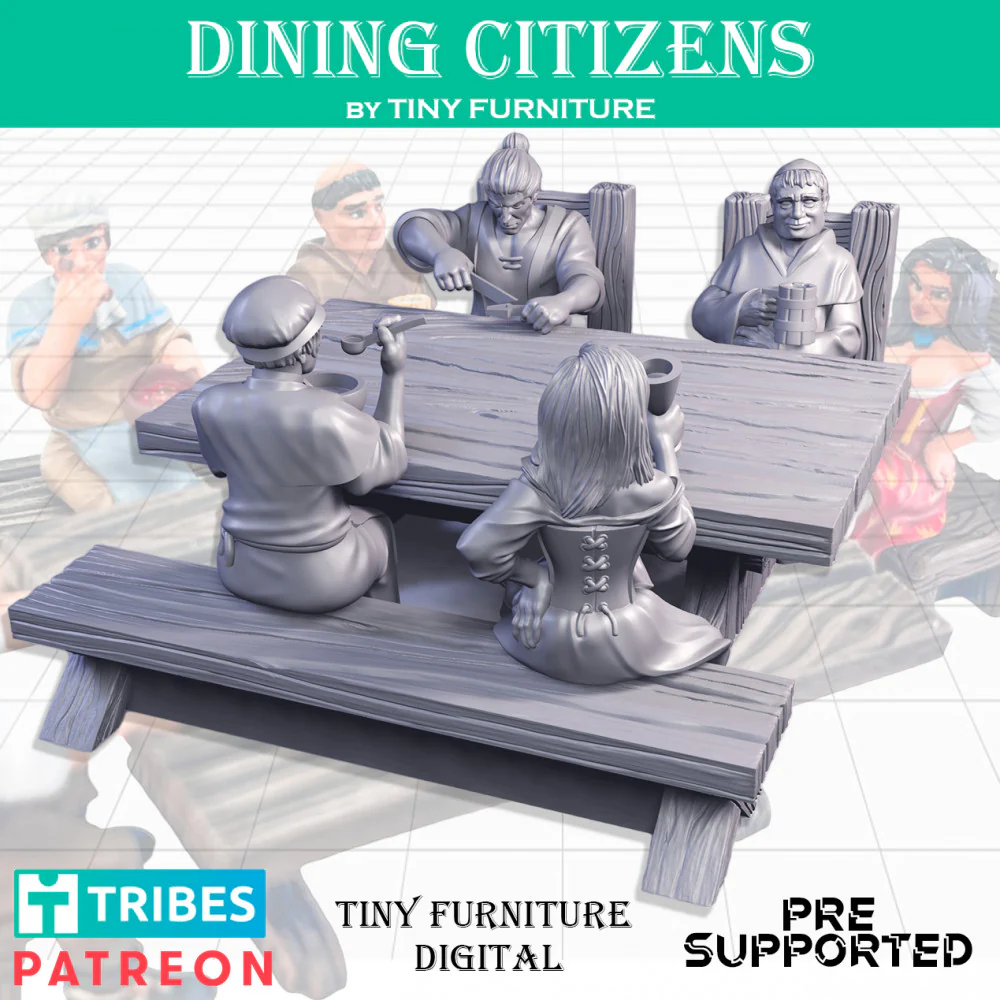 Dining citizens (SITTING FOLKS) - Image 2
