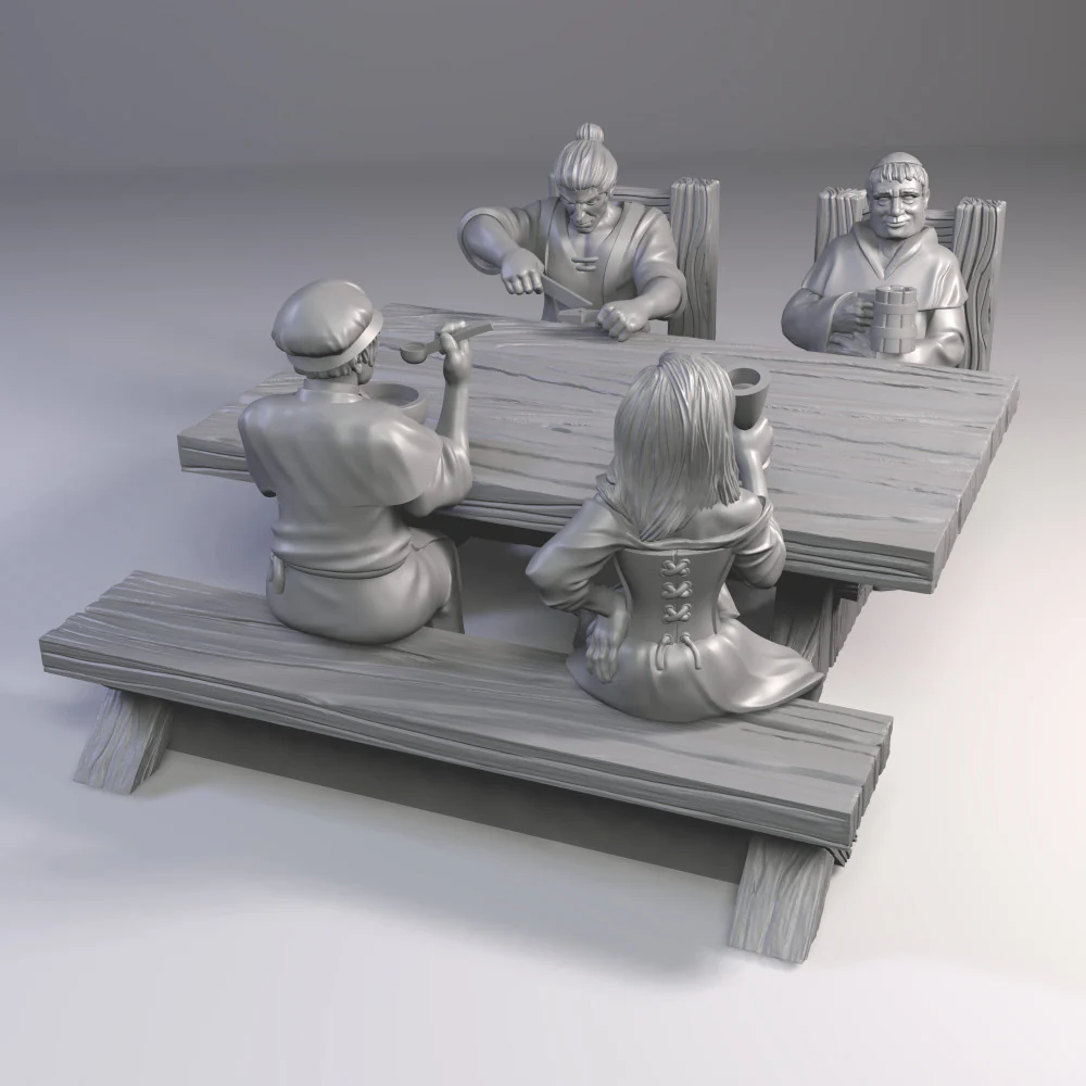 Dining citizens (SITTING FOLKS) - Image 6