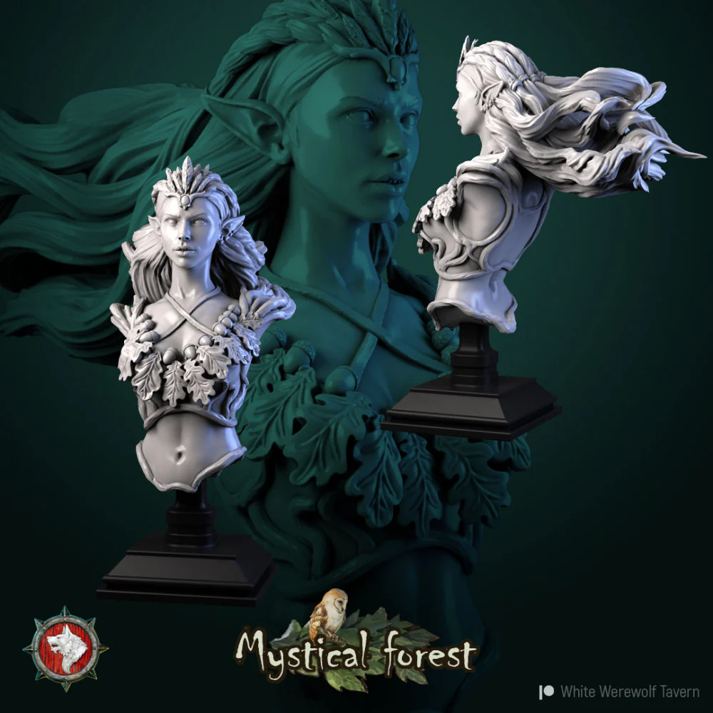 Doe Ingrid Centaur Druid bust pre-supported - Image 2