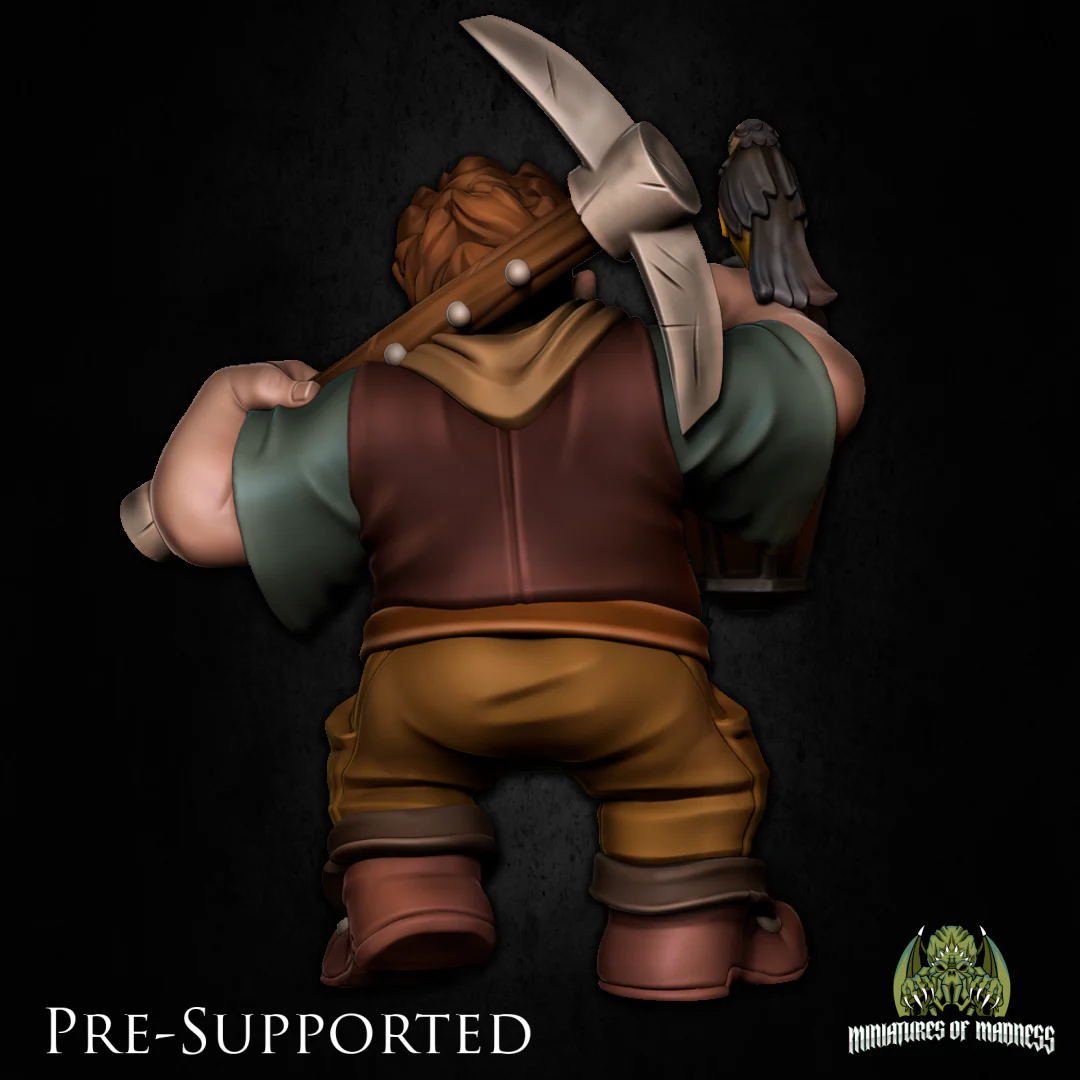 Dofut Oaktoe [PRE-COLORED] Dwarf Miner - Image 2