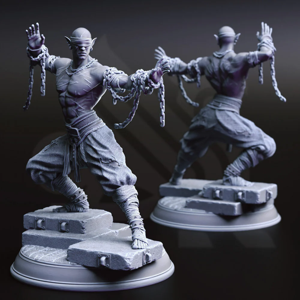 Drow Blind Monk - Uxas Vergos - Image 3