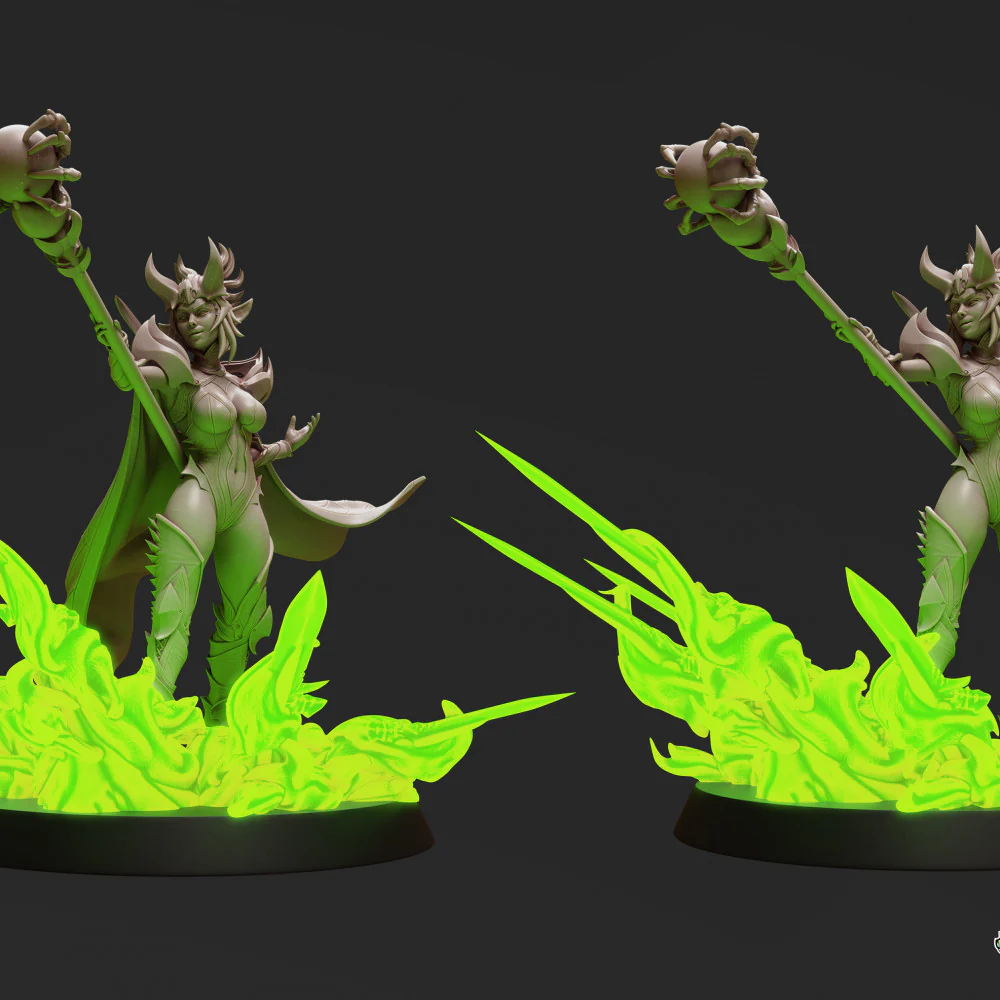 Drow Sorceress Elite Pose 3 - Image 2