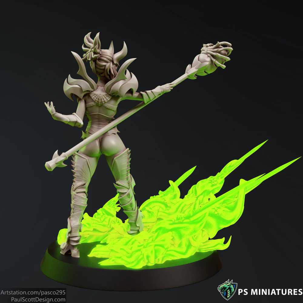 Drow Sorceress Elite Pose 3 - Image 8