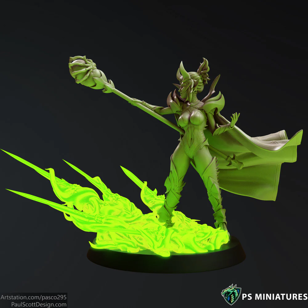 Drow Sorceress Elite Pose 3 - Image 9