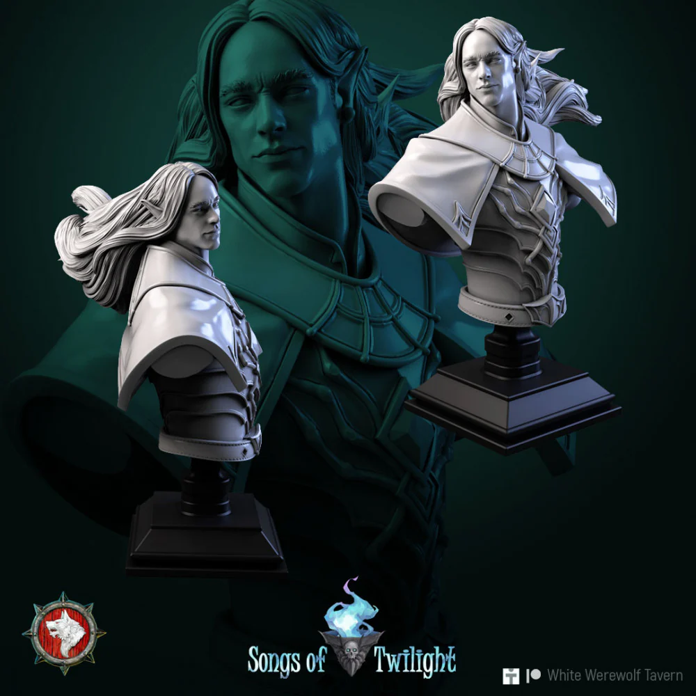 Drow Warlord bust pre-supported - Image 2