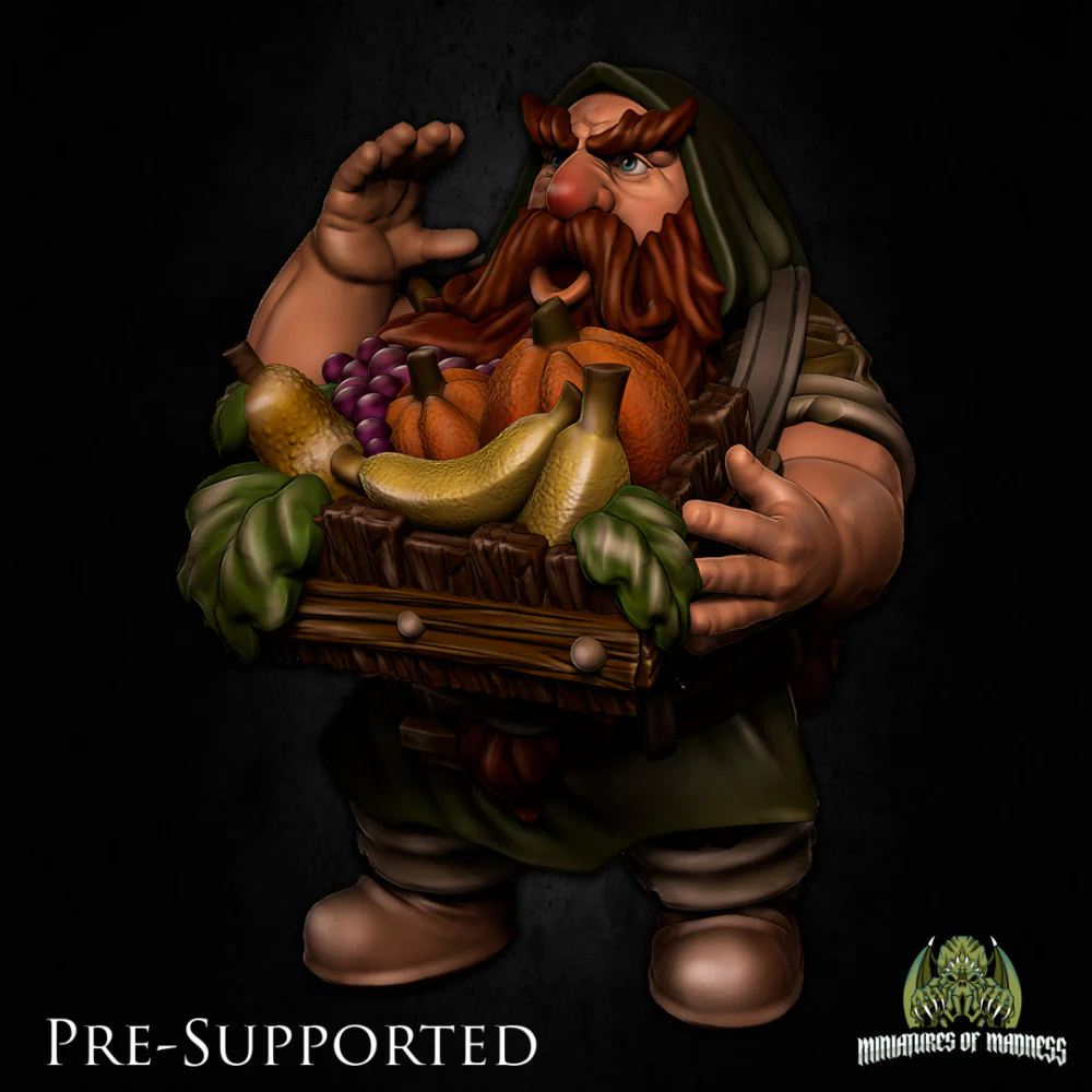 Dulnar Greyor [PRE-SUPPORTED] Dwarf Merchant Greengrocer