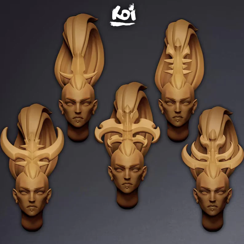 Duskari - Miniature Heads