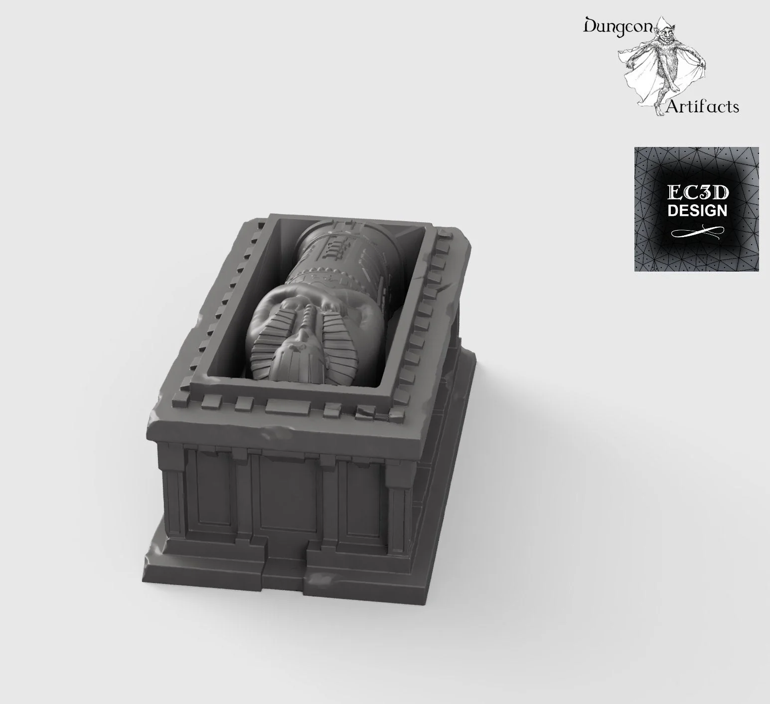 Egyptian Sarcophagus - 28mm 32mm Empire of Scorching Sands Wargaming Terrain D&D, DnD - Image 4