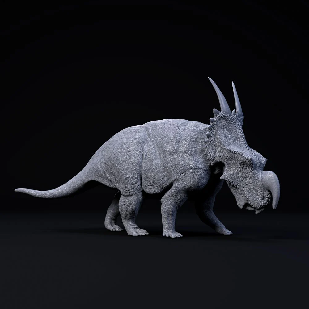 Einiosaurus walking 1-35 scale dinosaur