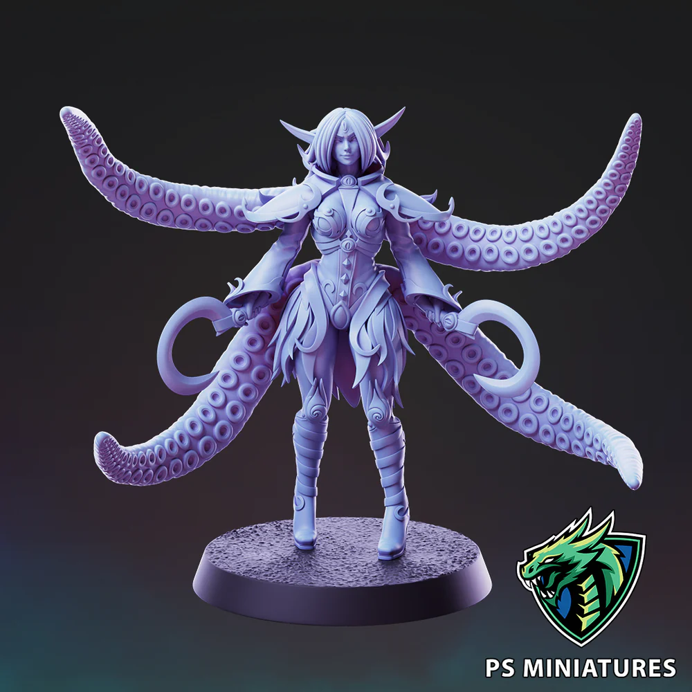 Elf Eldritch Cultist - Pose 1 + Pinups