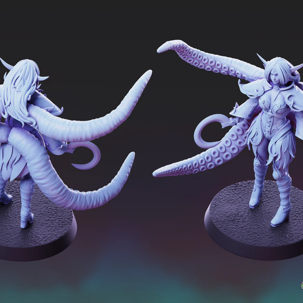 Elf Eldritch Cultist - Pose 1 + Pinups - Image 2