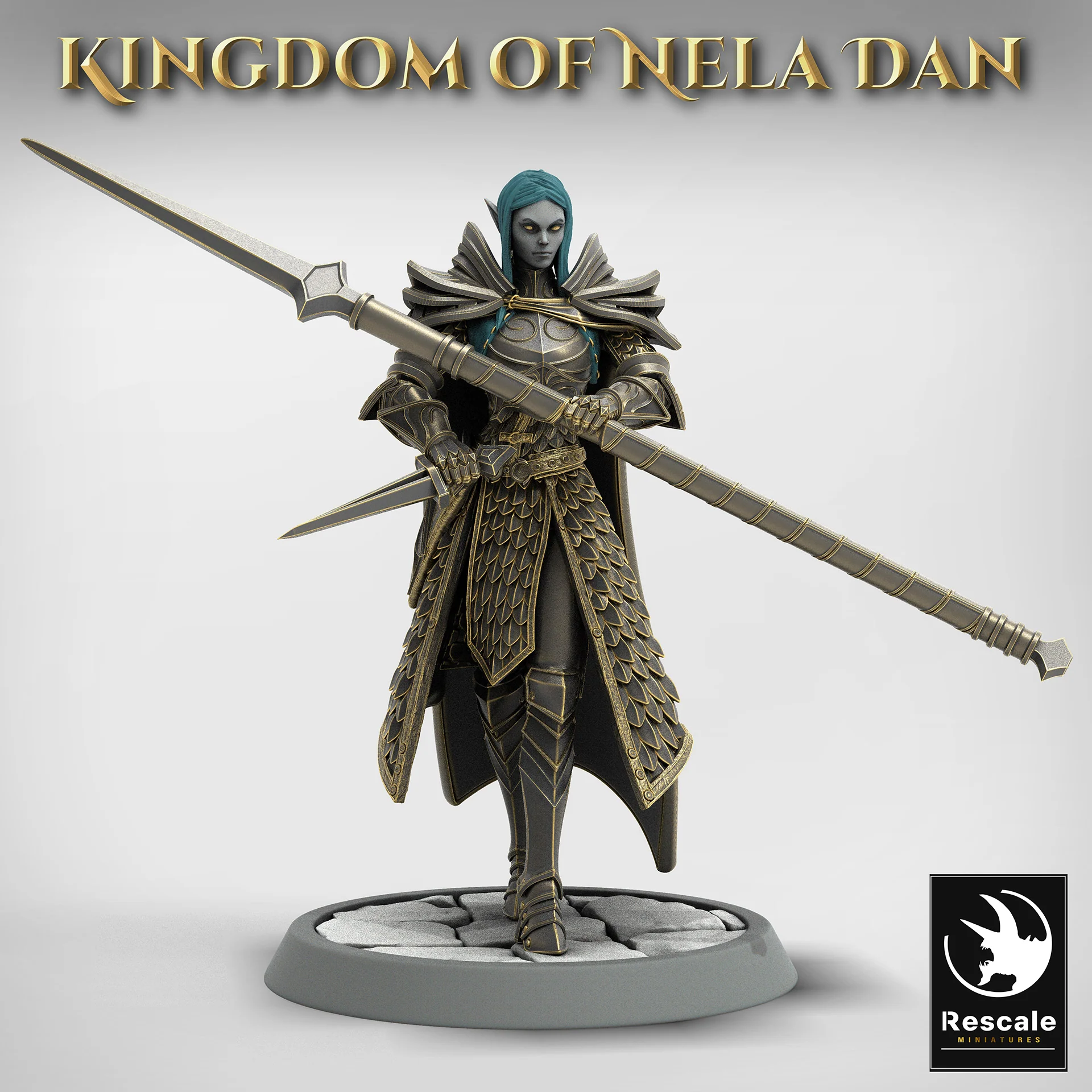 Elf Soldier Spear Dagger Walk - Image 2